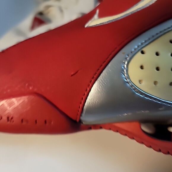 Nike Shox Zoom Air Basketball Sneakers Red White Cream #050507 LN3 SIZE 15 EUC - Picture 8 of 16